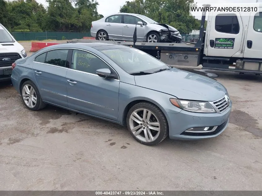 2013 Volkswagen Cc 2.0T Lux VIN: WVWRP7AN9DE512810 Lot: 40423747