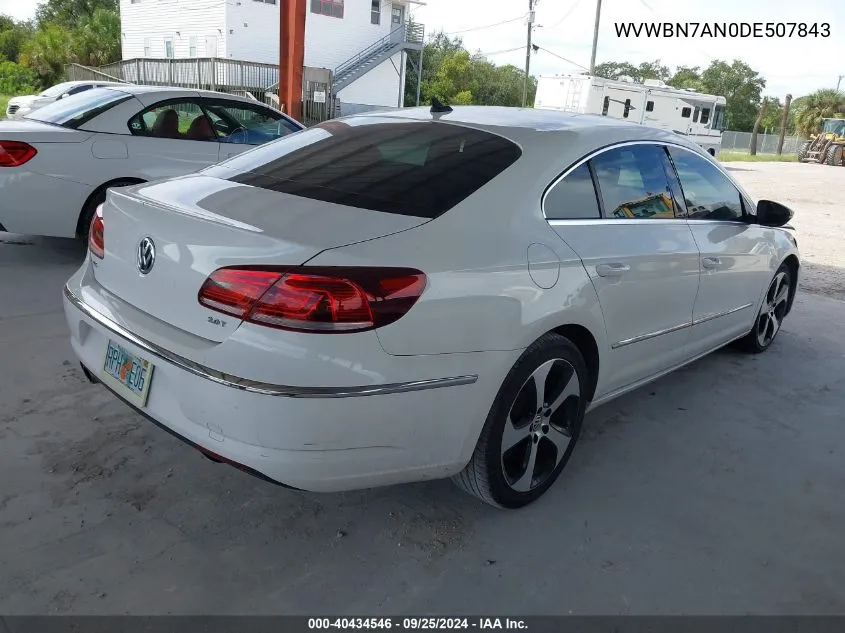 2013 Volkswagen Cc 2.0T Sport VIN: WVWBN7AN0DE507843 Lot: 40434546