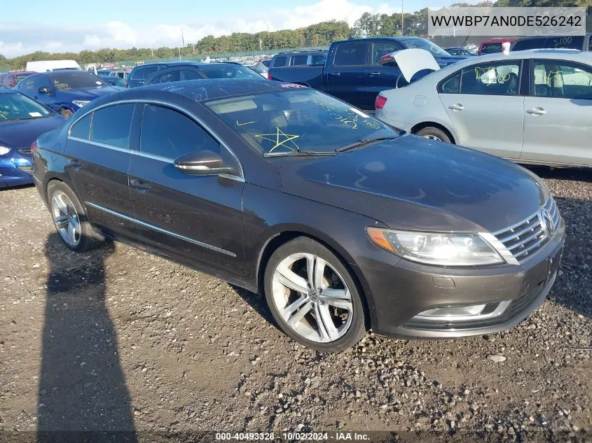 2013 Volkswagen Cc 2.0T Sport Plus VIN: WVWBP7AN0DE526242 Lot: 40493328