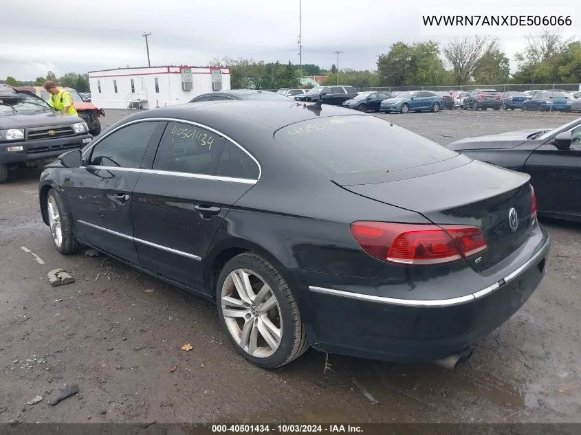 WVWRN7ANXDE506066 2013 Volkswagen Cc 2.0T Lux