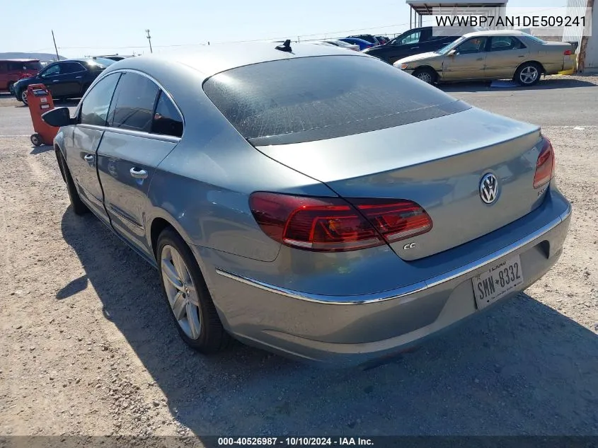 2013 Volkswagen Cc 2.0T Sport VIN: WVWBP7AN1DE509241 Lot: 40526987