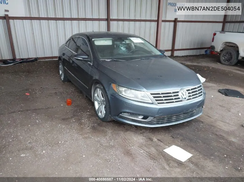 2013 Volkswagen Cc 2.0T Sport VIN: WVWBN7AN2DE504054 Lot: 40598587