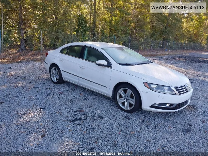 WVWBN7AN3DE555112 2013 Volkswagen Cc Sport