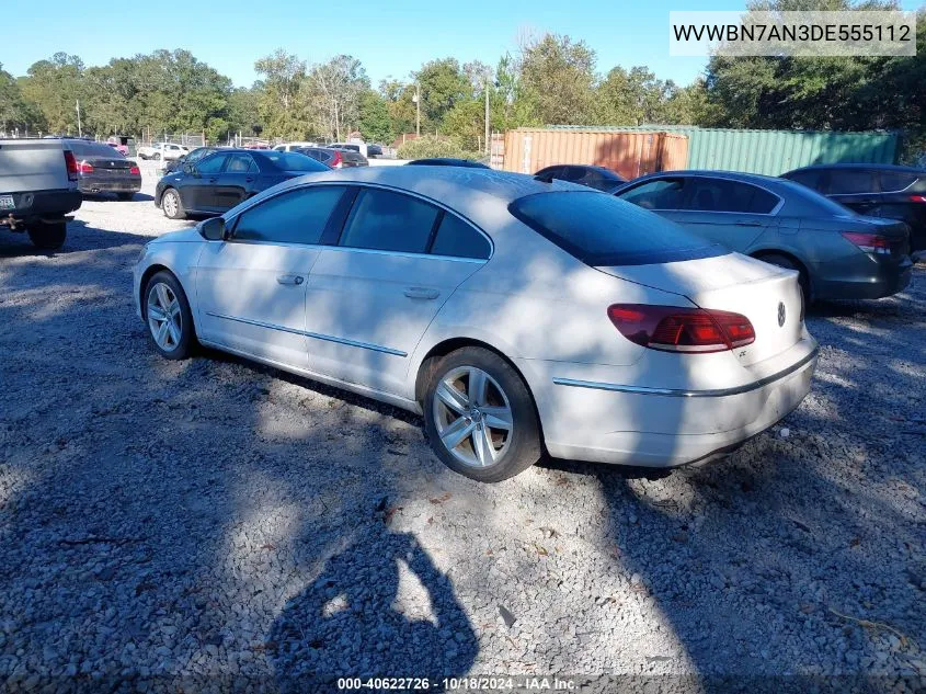 2013 Volkswagen Cc Sport VIN: WVWBN7AN3DE555112 Lot: 40622726