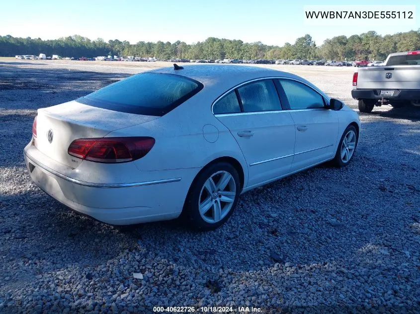 WVWBN7AN3DE555112 2013 Volkswagen Cc Sport