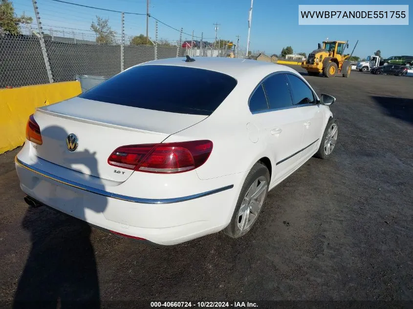 WVWBP7AN0DE551755 2013 Volkswagen Cc 2.0T Sport