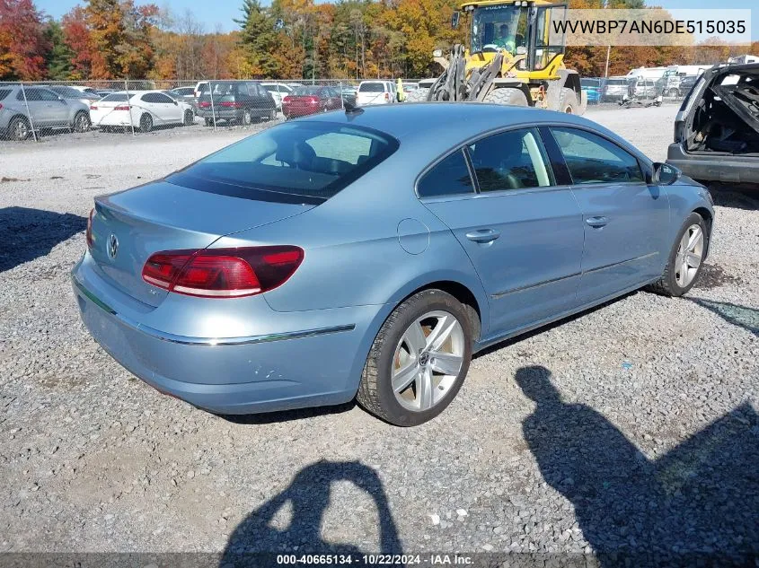 2013 Volkswagen Cc 2.0T Sport VIN: WVWBP7AN6DE515035 Lot: 40665134