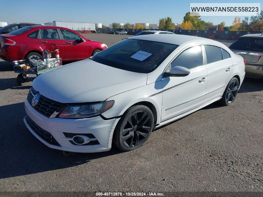 2013 Volkswagen Cc R-Line VIN: WVWBN7AN5DE558223 Lot: 40712978