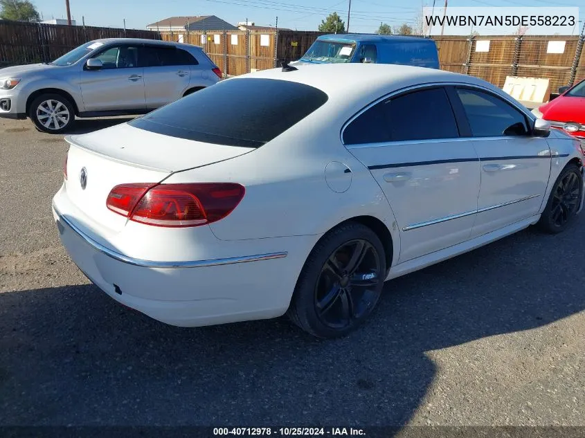 2013 Volkswagen Cc R-Line VIN: WVWBN7AN5DE558223 Lot: 40712978