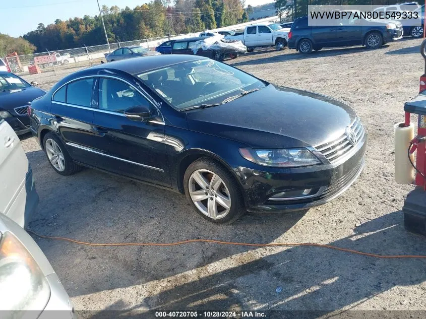 2013 Volkswagen Cc 2.0T Sport VIN: WVWBP7AN8DE549333 Lot: 40720705