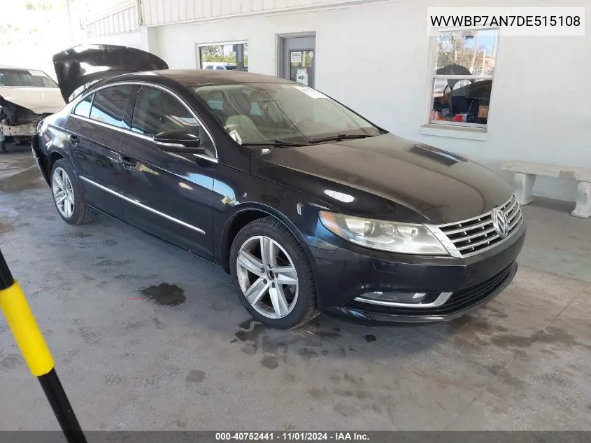 2013 Volkswagen Cc 2.0T Sport VIN: WVWBP7AN7DE515108 Lot: 40752441