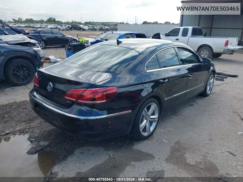 2013 Volkswagen Cc 2.0T Sport Plus VIN: WVWBN7AN7DE503465 Lot: 40755543