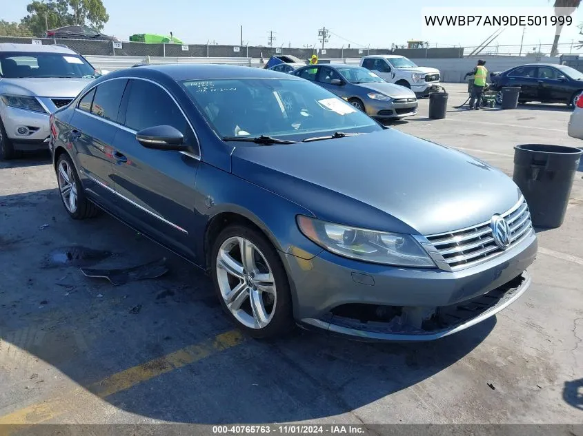 2013 Volkswagen Cc 2.0T Sport Plus VIN: WVWBP7AN9DE501999 Lot: 40765763