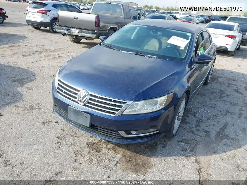 2013 Volkswagen Cc 2.0T Sport Plus VIN: WVWBP7AN7DE501970 Lot: 40807599