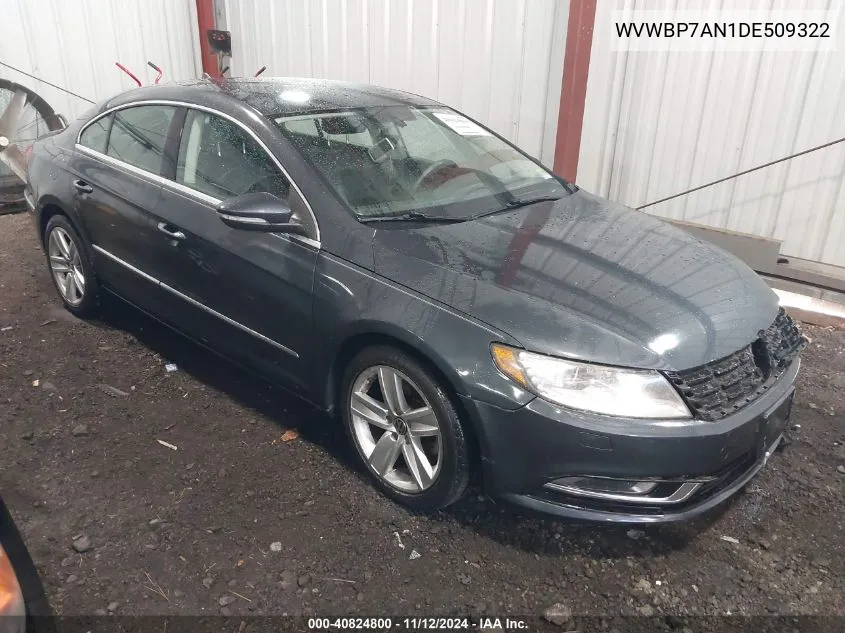 2013 Volkswagen Cc 2.0T Sport VIN: WVWBP7AN1DE509322 Lot: 40824800