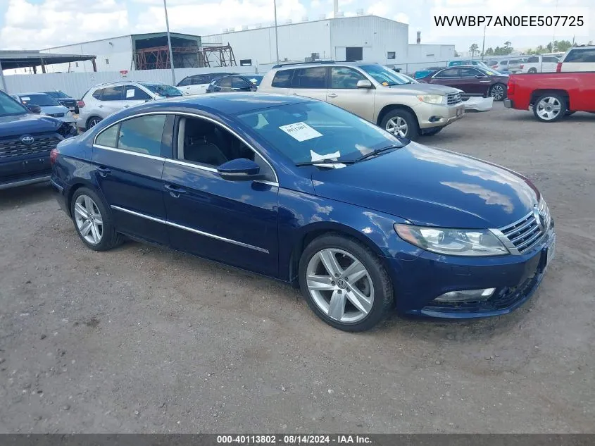 WVWBP7AN0EE507725 2014 Volkswagen Cc 2.0T Sport