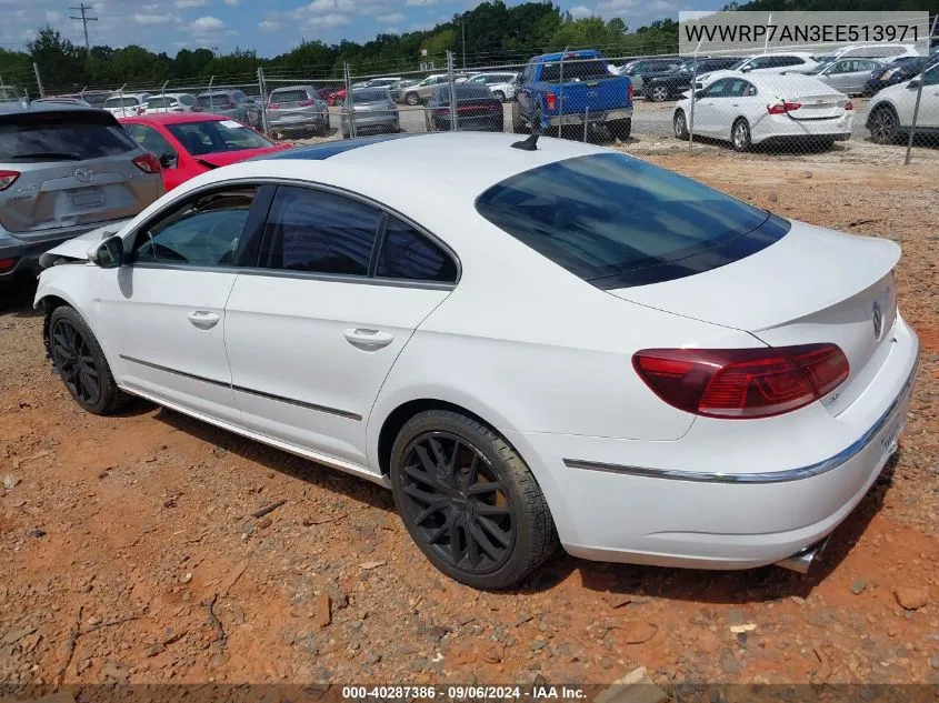 WVWRP7AN3EE513971 2014 Volkswagen Cc 2.0T Executive