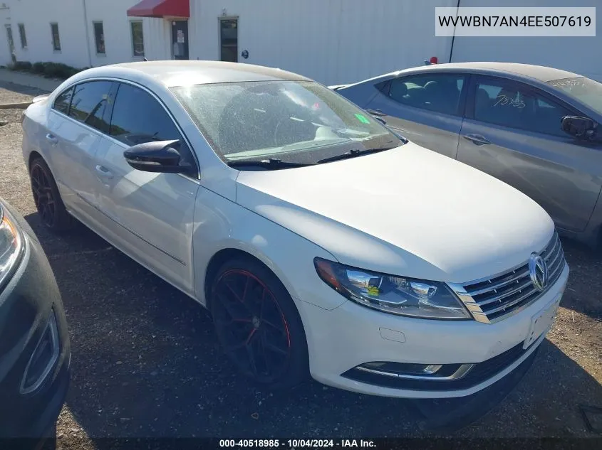 2014 Volkswagen Cc 2.0T Sport VIN: WVWBN7AN4EE507619 Lot: 40518985