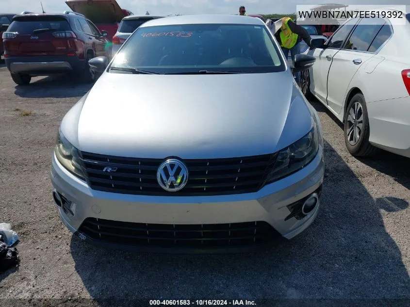 2014 Volkswagen Cc 2.0T R-Line VIN: WVWBN7AN7EE519392 Lot: 40601583