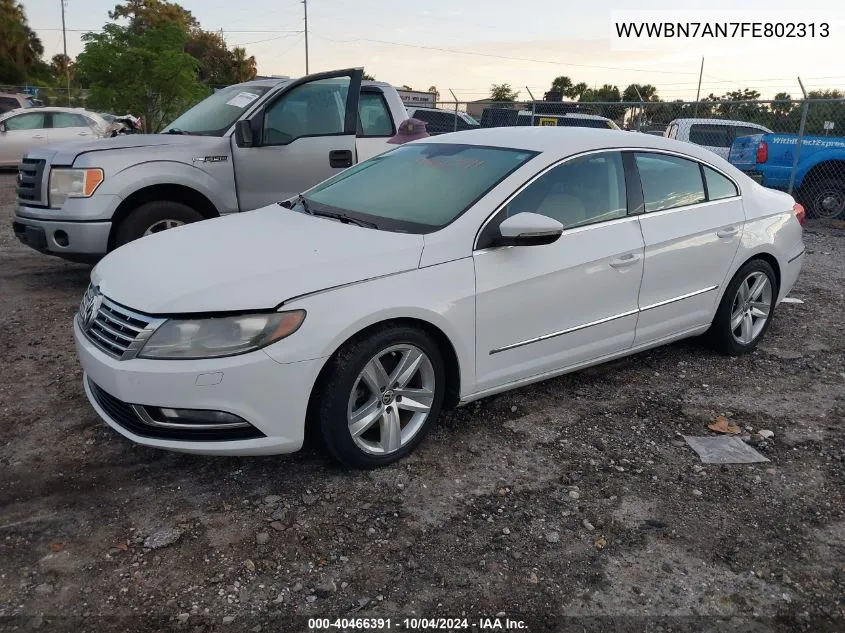 2015 Volkswagen Cc Sport VIN: WVWBN7AN7FE802313 Lot: 40466391