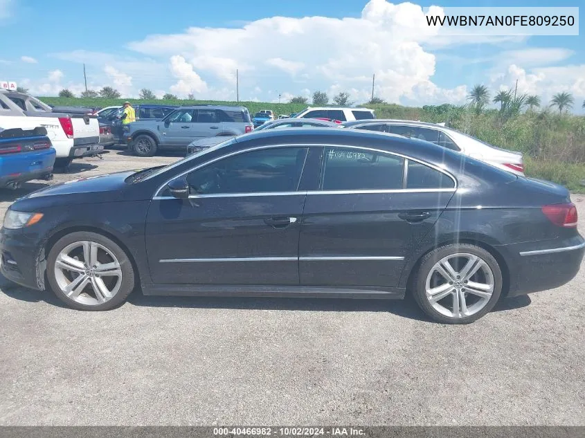 WVWBN7AN0FE809250 2015 Volkswagen Cc 2.0T R-Line