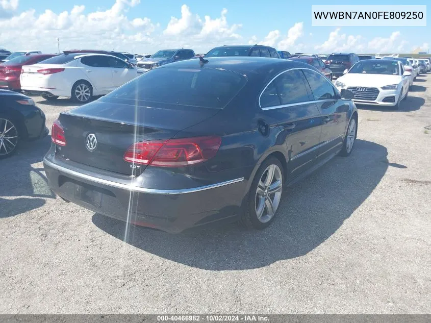 WVWBN7AN0FE809250 2015 Volkswagen Cc 2.0T R-Line