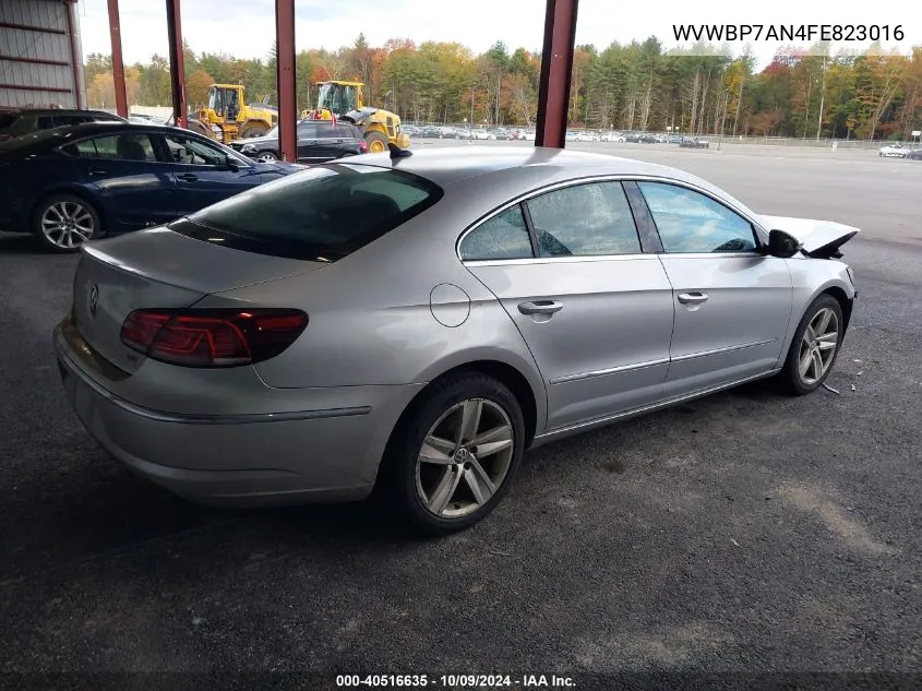 2015 Volkswagen Cc Sport VIN: WVWBP7AN4FE823016 Lot: 40516635