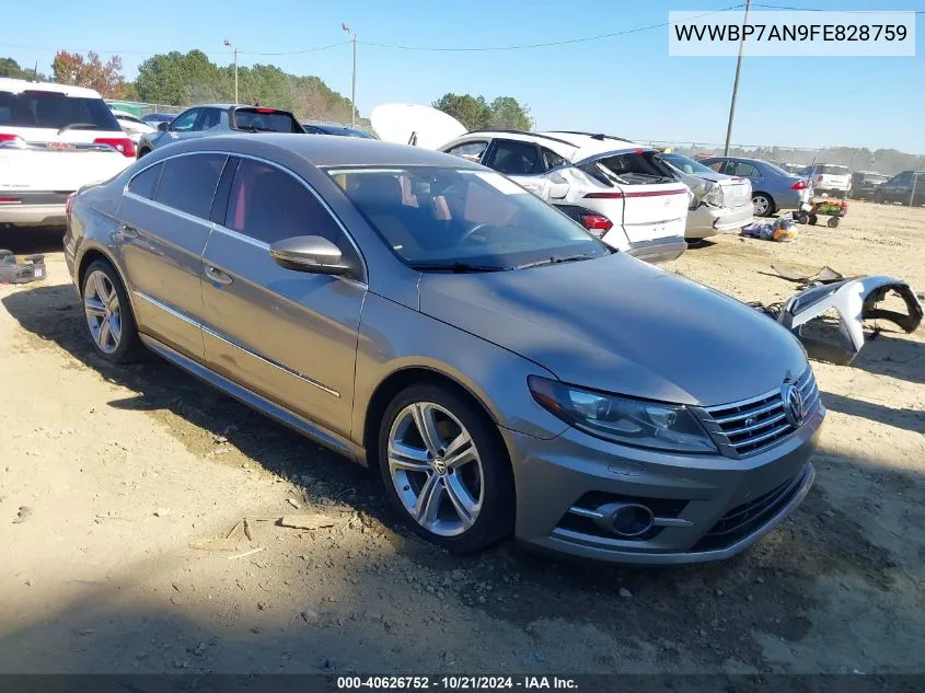 WVWBP7AN9FE828759 2015 Volkswagen Cc 2.0T R-Line