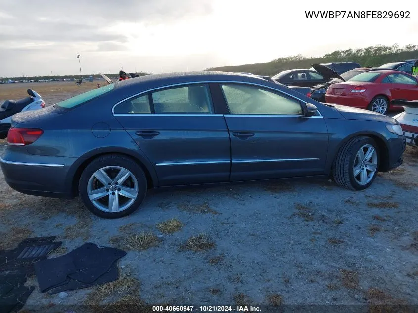 WVWBP7AN8FE829692 2015 Volkswagen Cc Sport