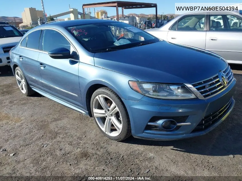 WVWBP7AN6GE504394 2016 Volkswagen Cc 2.0T R-Line