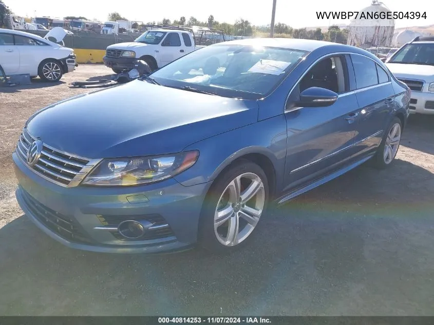 WVWBP7AN6GE504394 2016 Volkswagen Cc 2.0T R-Line