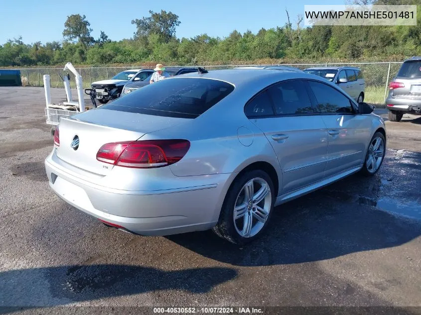 WVWMP7AN5HE501481 2017 Volkswagen Cc 2.0T R-Line Executive