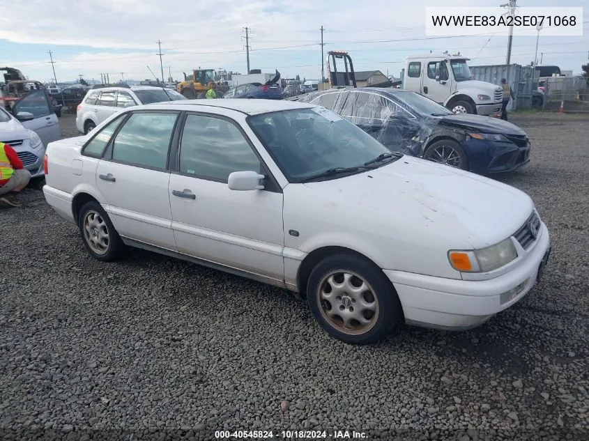 1995 Volkswagen Passat Glx VIN: WVWEE83A2SE071068 Lot: 40545824