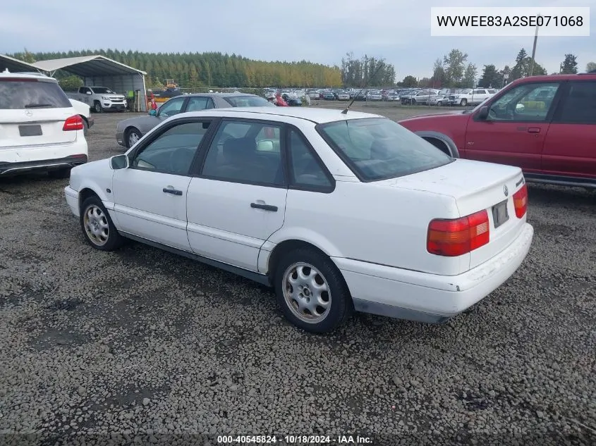 1995 Volkswagen Passat Glx VIN: WVWEE83A2SE071068 Lot: 40545824