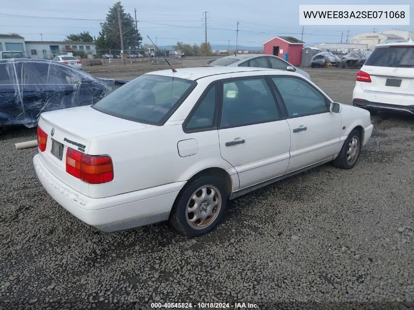 1995 Volkswagen Passat Glx VIN: WVWEE83A2SE071068 Lot: 40545824