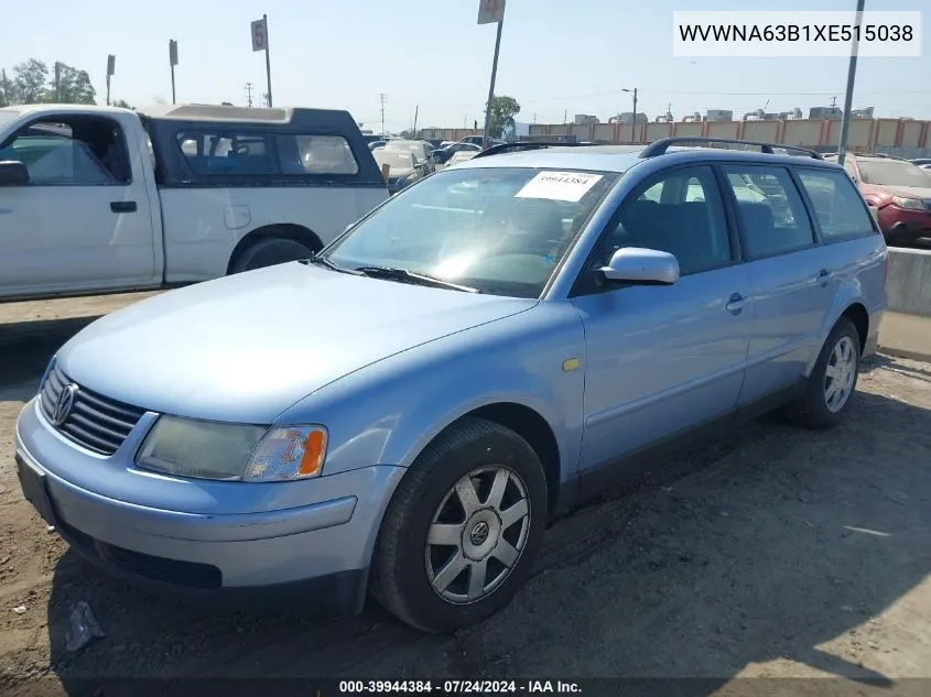 WVWNA63B1XE515038 1999 Volkswagen Passat Gls