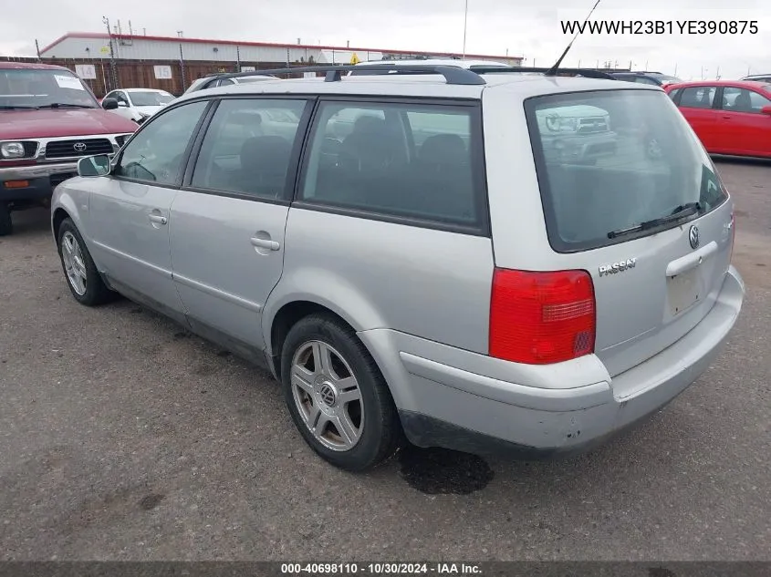 WVWWH23B1YE390875 2000 Volkswagen Passat Glx