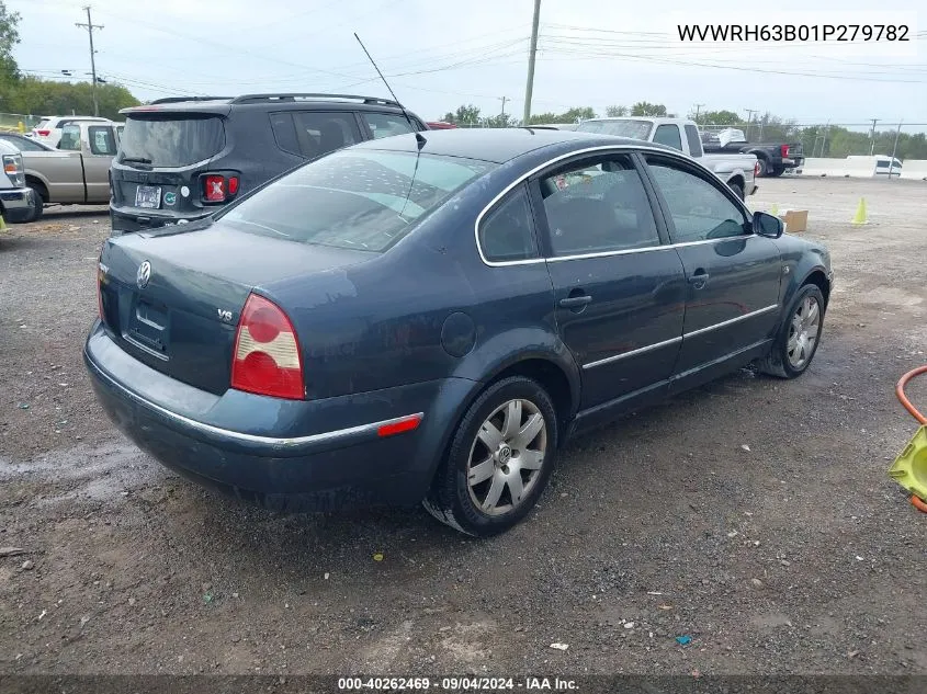 2001 Volkswagen Passat Glx VIN: WVWRH63B01P279782 Lot: 40262469