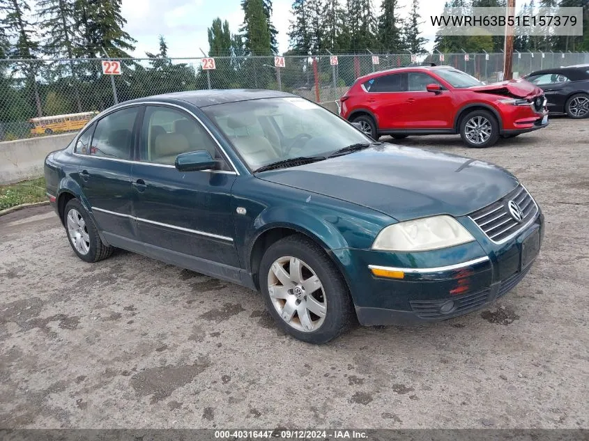 WVWRH63B51E157379 2001 Volkswagen Passat Glx