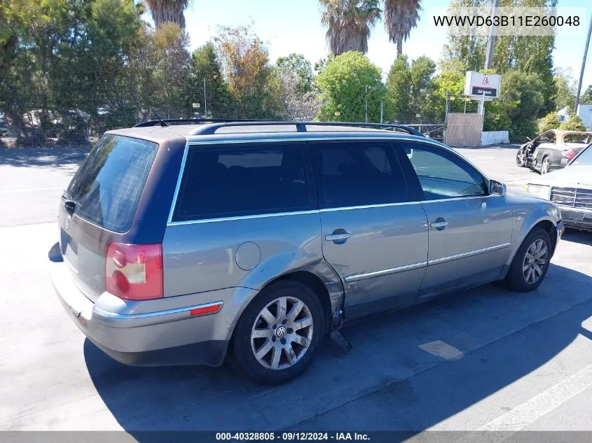 WVWVD63B11E260048 2001 Volkswagen Passat Gls