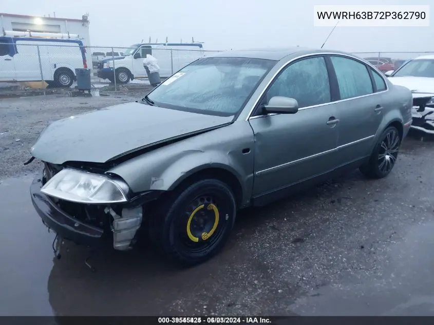 WVWRH63B72P362790 2002 Volkswagen Passat Glx