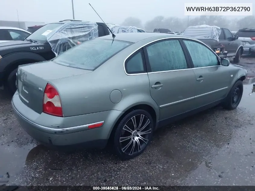 WVWRH63B72P362790 2002 Volkswagen Passat Glx