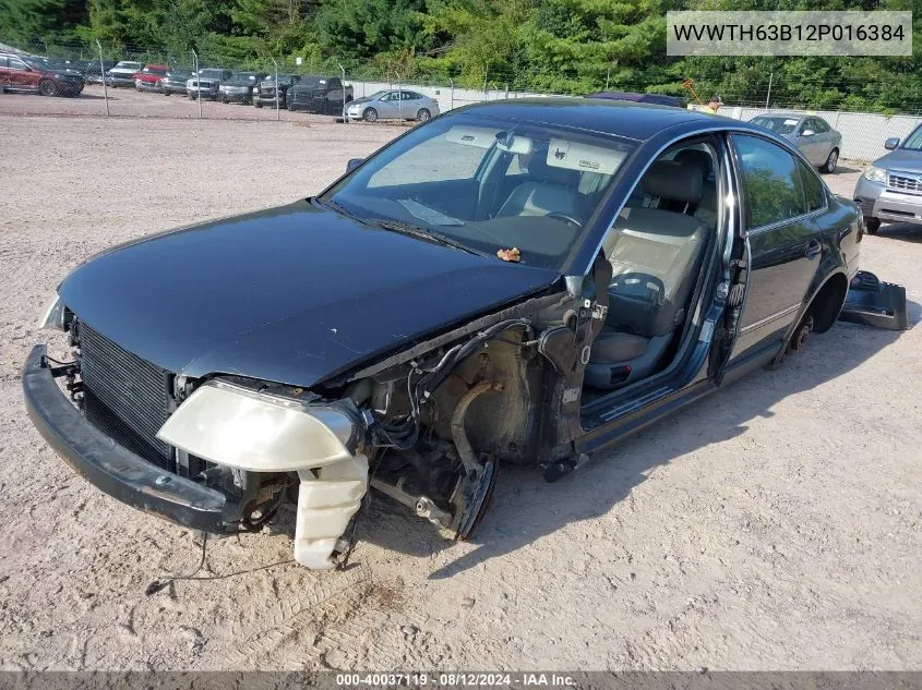 WVWTH63B12P016384 2002 Volkswagen Passat Glx