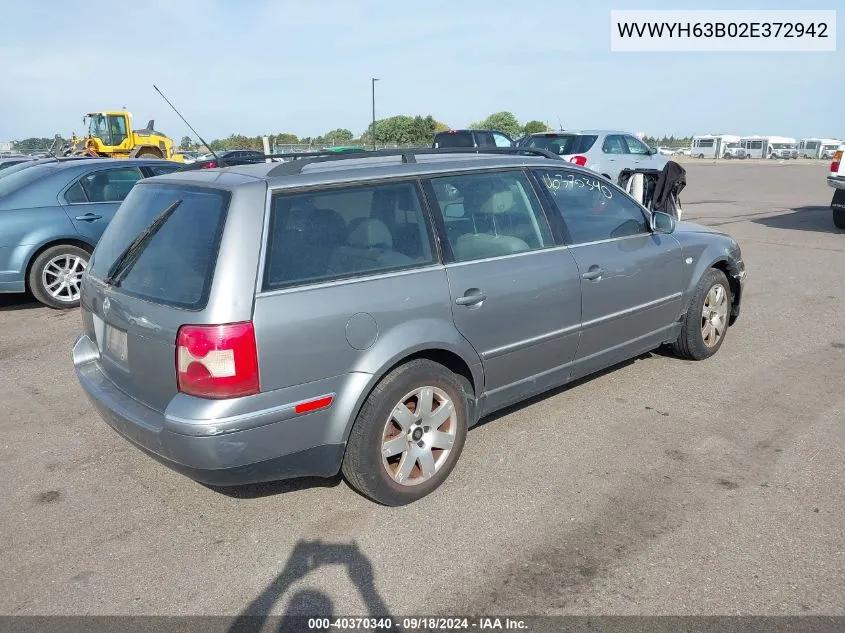 WVWYH63B02E372942 2002 Volkswagen Passat Glx 4Motion