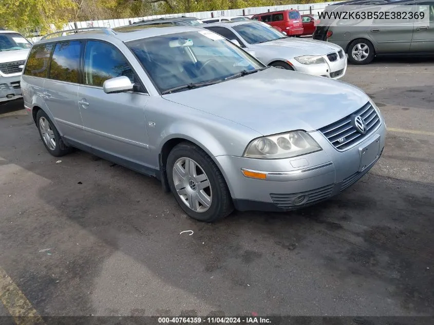 2002 Volkswagen Passat W8 VIN: WVWZK63B52E382369 Lot: 40764359