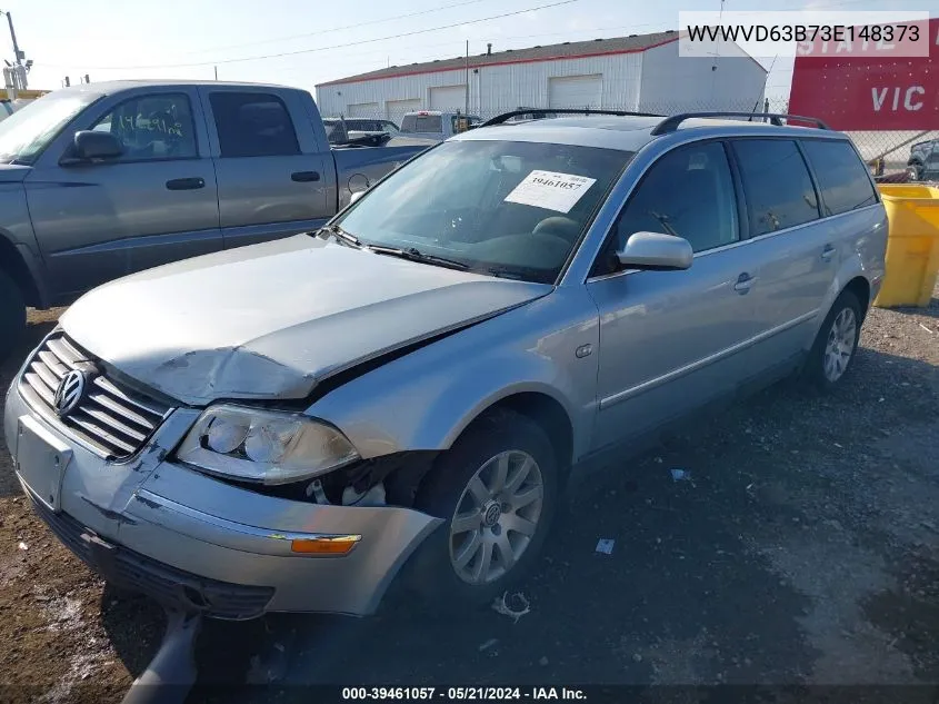 WVWVD63B73E148373 2003 Volkswagen Passat Gls