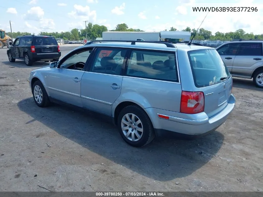 WVWVD63B93E377296 2003 Volkswagen Passat Gls