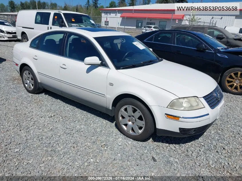 WVWRH63B53P053658 2003 Volkswagen Passat Glx