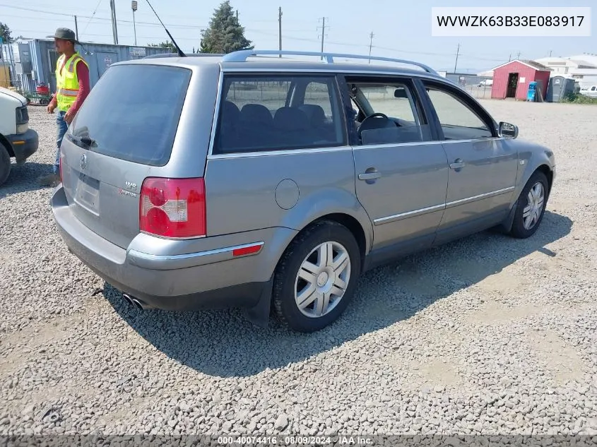 WVWZK63B33E083917 2003 Volkswagen Passat W8