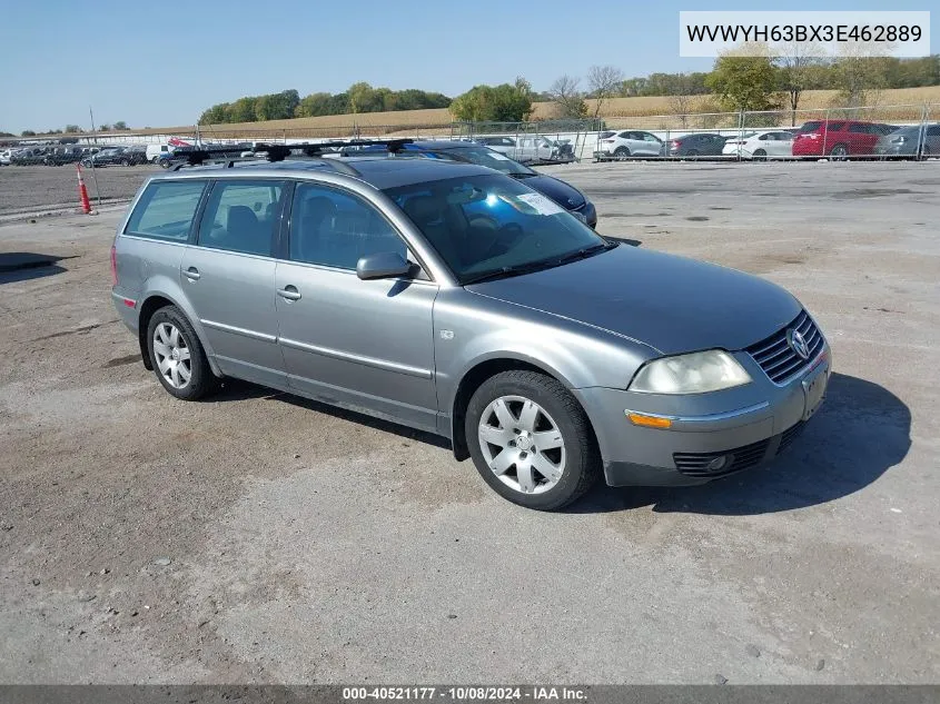 2003 Volkswagen Passat Glx VIN: WVWYH63BX3E462889 Lot: 40521177